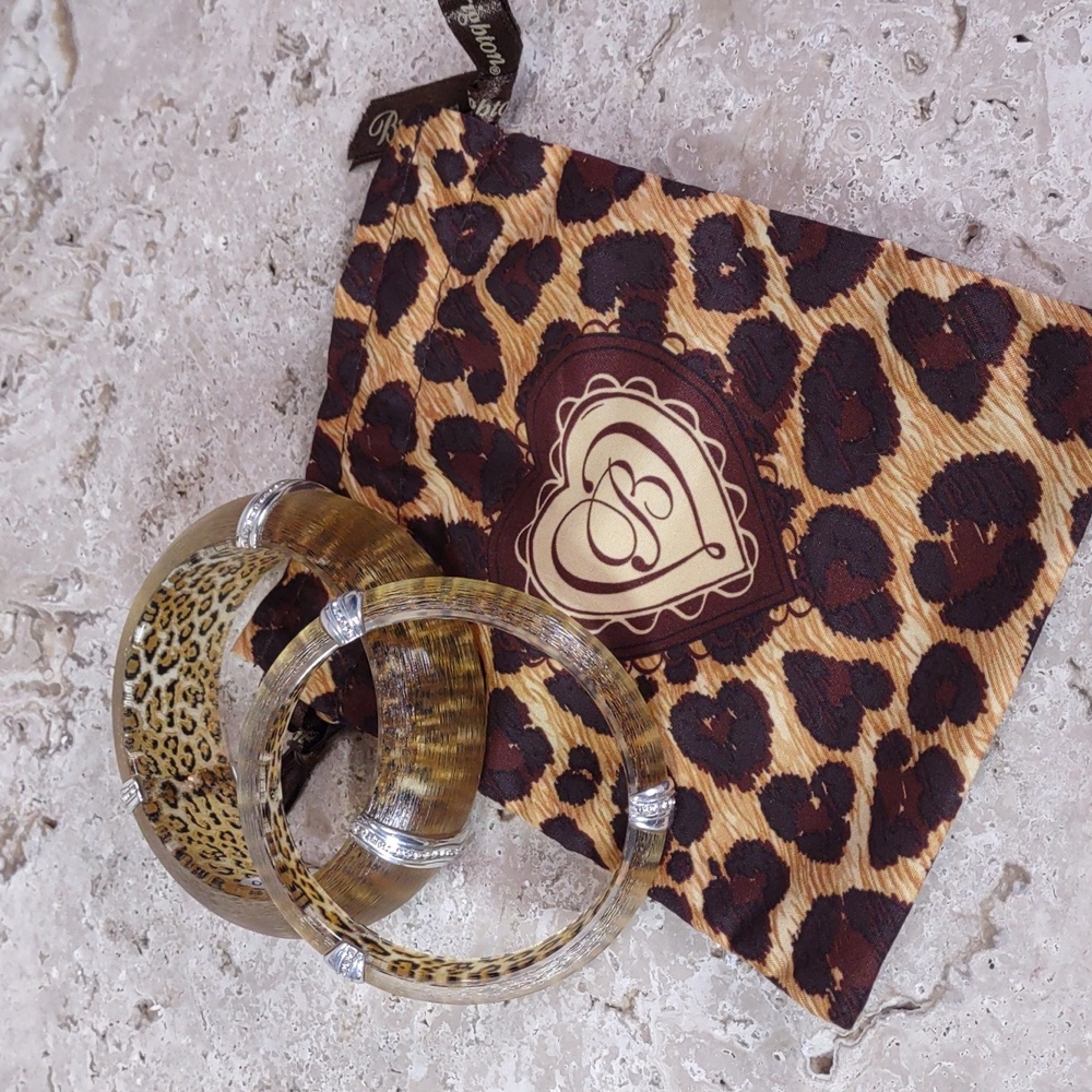 Brighton Trinity Leopard Bangle Bracelets - Picture 5 of 10